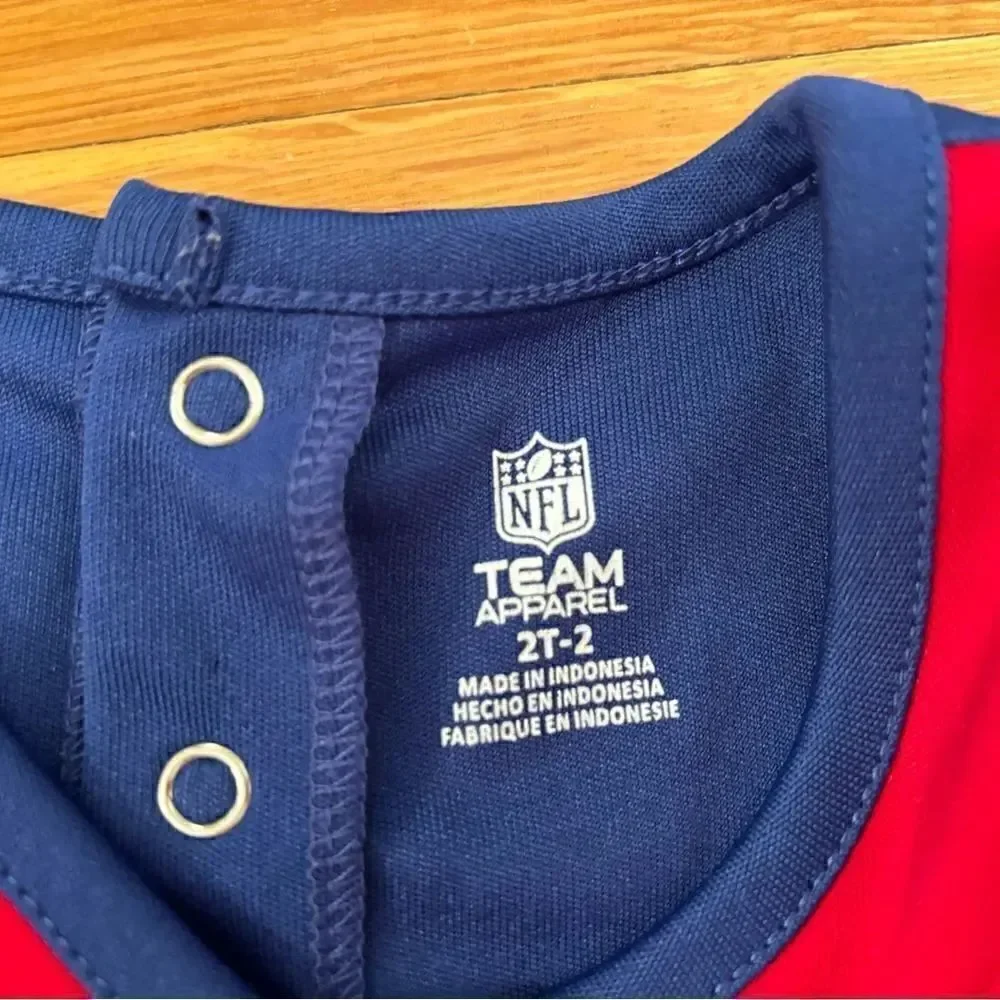 New York Giants red/white/blue toddler cheer dress